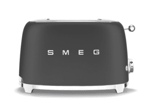 Smeg TSF01BLMEU Broodrooster 2x2 Zwart Mat – Retro Design & Perfect Toast