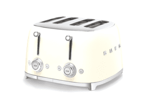 Smeg TSF03CREU Broodrooster 4x4 Crème – Retro Design & Hoge Capaciteit