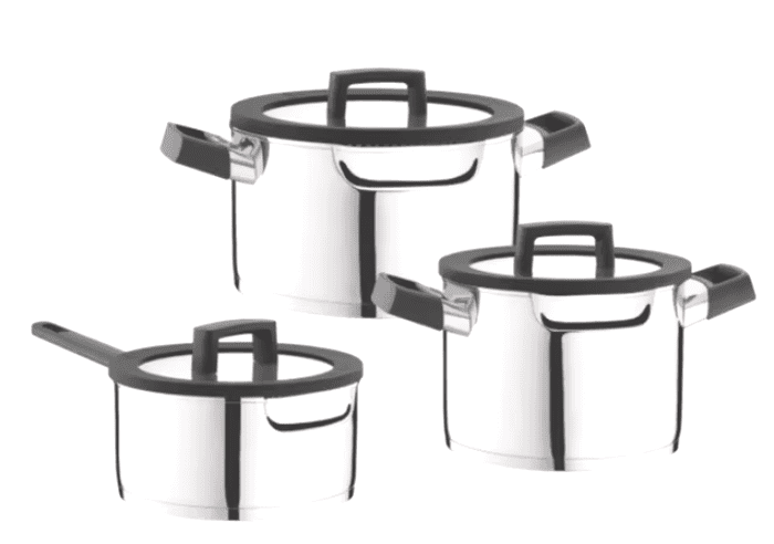 Berghoff 1111051 6-delige Kookpottenset Uqonic Downdraft