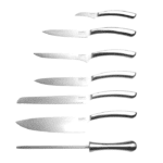 Berghoff 1308037 8-delig Messenblok Keukenmessen Se RVS