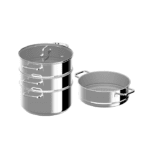 Berghoff 1315161 5-delige Stomerset met Deksel voor Stomen