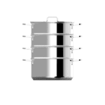 Berghoff 1315161 5-delige Stomerset met Deksel voor Stomen