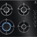Electrolux EGG6407K Gaskookplaat 600 Gas-op-Glas 60cm Zwart