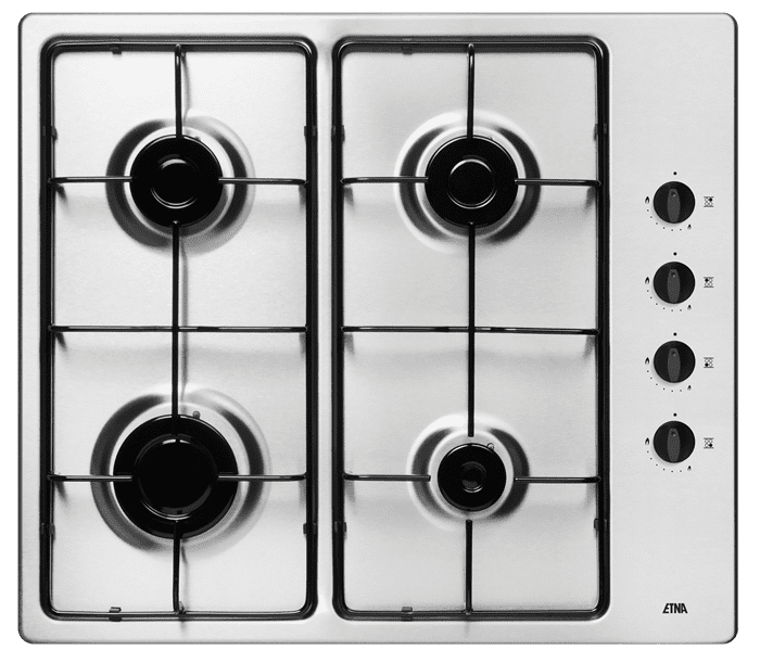 ETNA T106VRVSF Gaskookplaat Flessengas 58 cm RVS